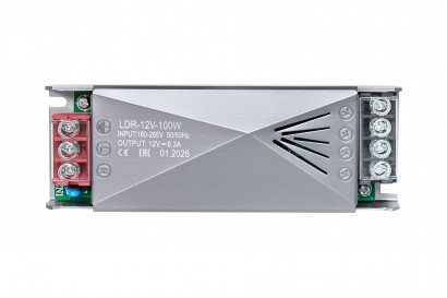 Драйвер для LED ленты 12В IP20 100Вт 8,3А 140x50x24мм СириусА